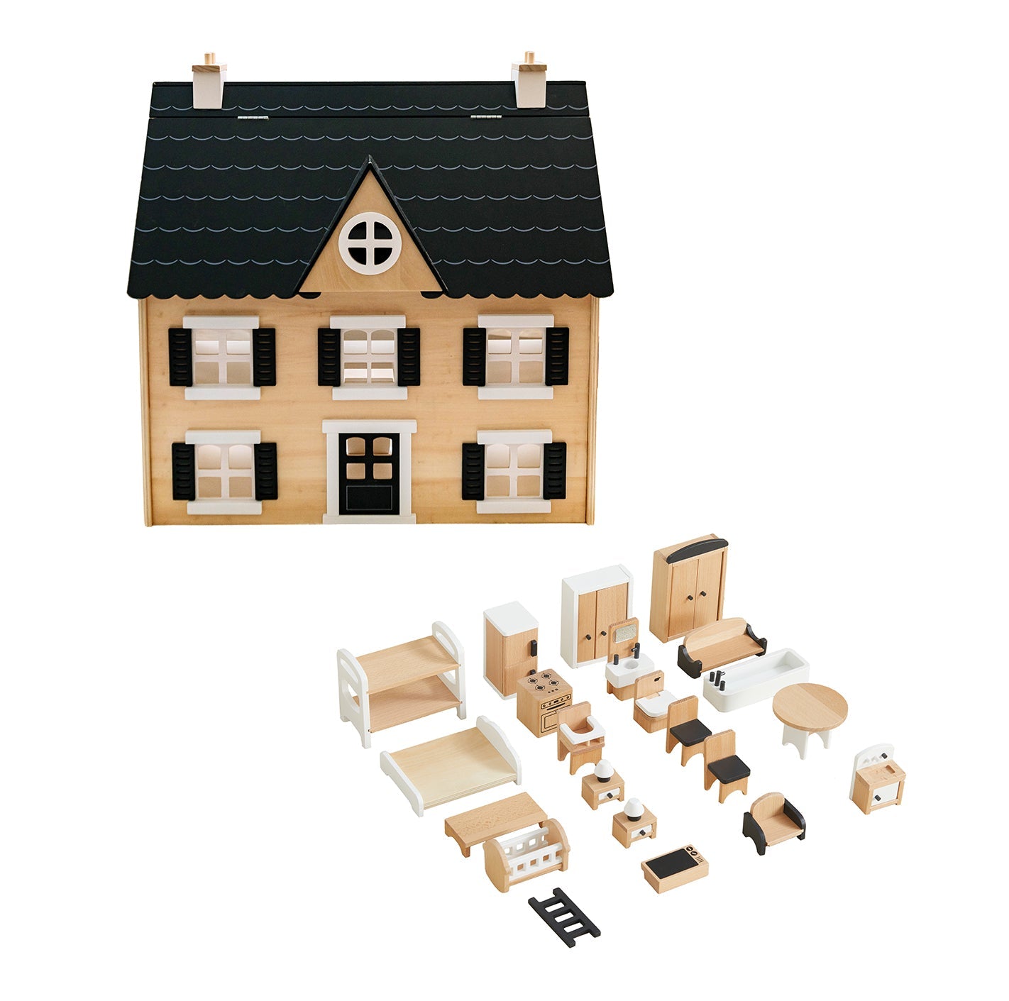 Dollhouse & Accessories Bundle