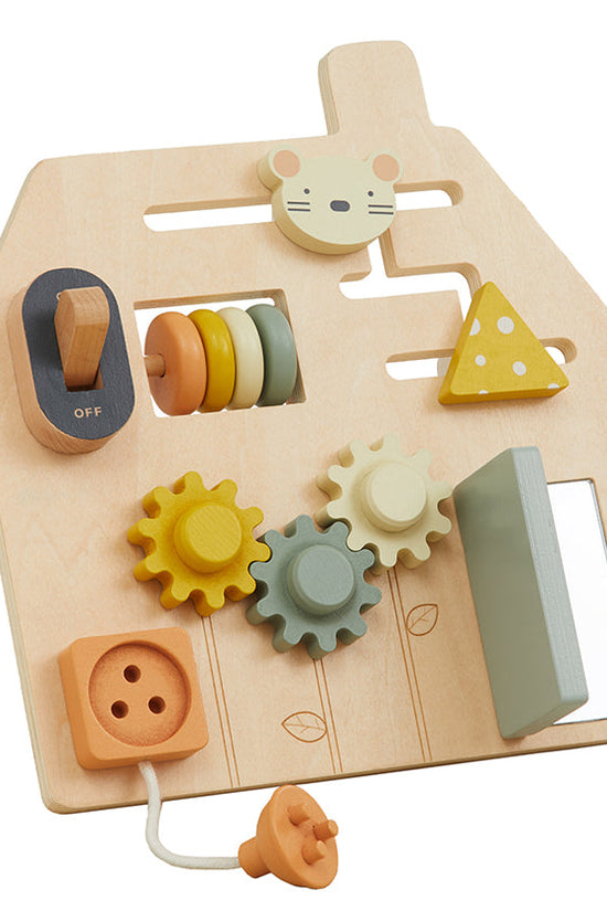 On-the-Go Busy Board & Rainbow Nesting Blocks